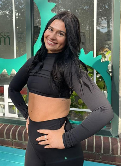 Grace K cycle instructor at Tandem Movement